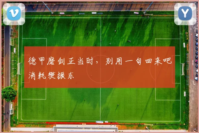 德甲磨剑正当时，别用一句回来吧消耗樊振东